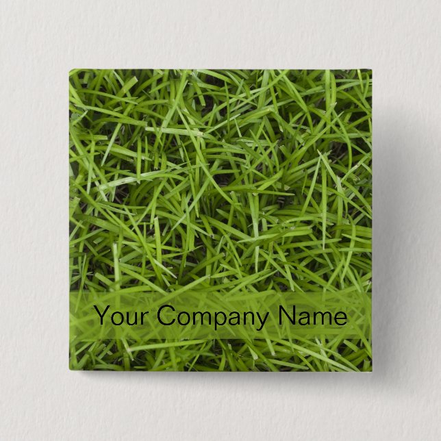 Bóton Quadrado 5.08cm Serviço de Lâmina promocional Green Grass (Frente)
