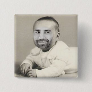 Bóton Quadrado 5.08cm Seu botão de FunFaceCam