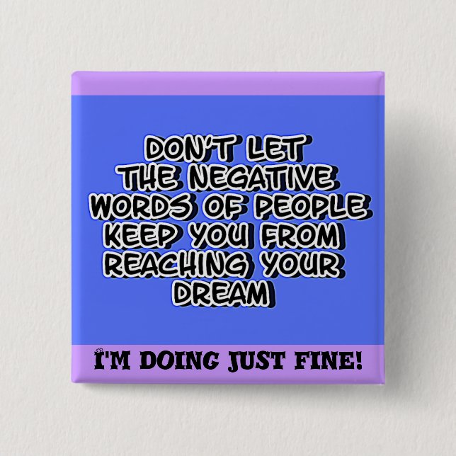 Bóton Quadrado 5.08cm Seu Botão Sonhos (Frente)