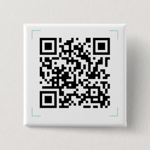 Bóton Quadrado 5.08cm Seu código QR