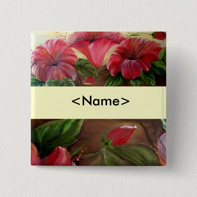 Bóton Quadrado 5.08cm Seu pino conhecido (Frente)