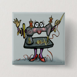 Bóton Quadrado 5.08cm Sewing