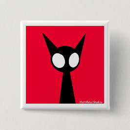 Bóton Quadrado 5.08cm Shadow World - Vex "Hello Hooman!" - Botão