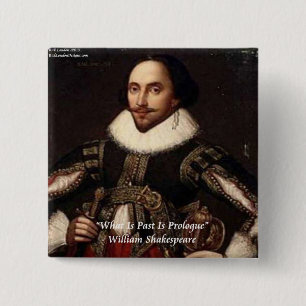 Bóton Quadrado 5.08cm Shakespeare Passou Por Citação Prolog