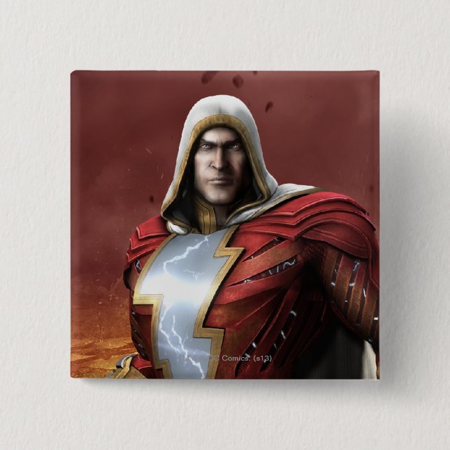 Bóton Quadrado 5.08cm Shazam (Frente)