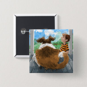 Bóton Quadrado 5.08cm Sheldon e Davie Relaxing