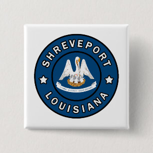 Bóton Quadrado 5.08cm Shreveport Louisiana