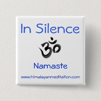 Bóton Quadrado 5.08cm Silêncio