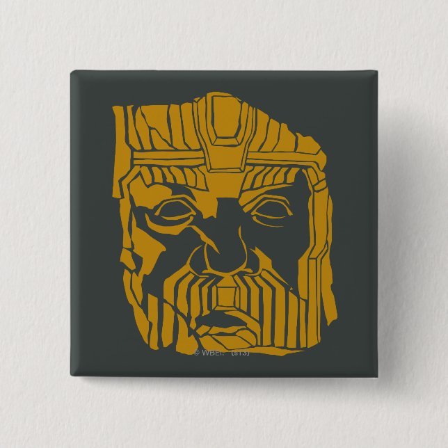 Bóton Quadrado 5.08cm Símbolo de Estátua Erebor (Frente)