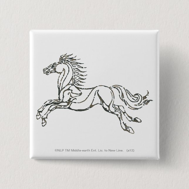 Bóton Quadrado 5.08cm Símbolo Rohan (Frente)