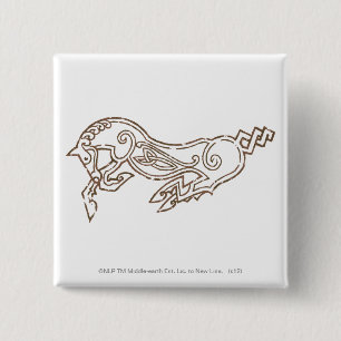 Bóton Quadrado 5.08cm Símbolo Rohan