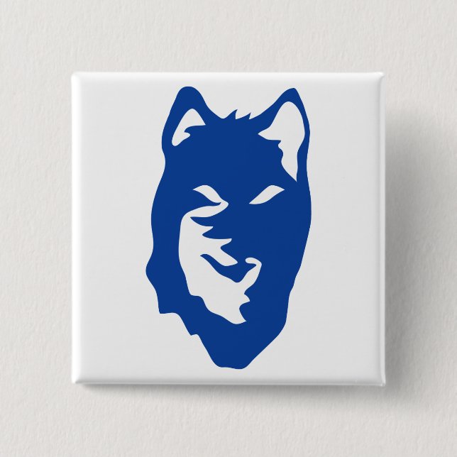 Bóton Quadrado 5.08cm Símbolo Wolf (Frente)