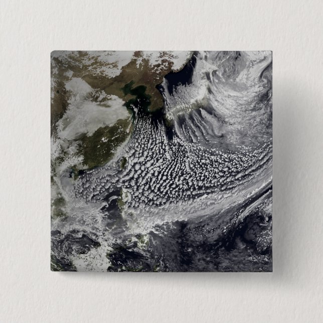 Bóton Quadrado 5.08cm Simulação em nuvem de um dia solteiro 4 (Frente)