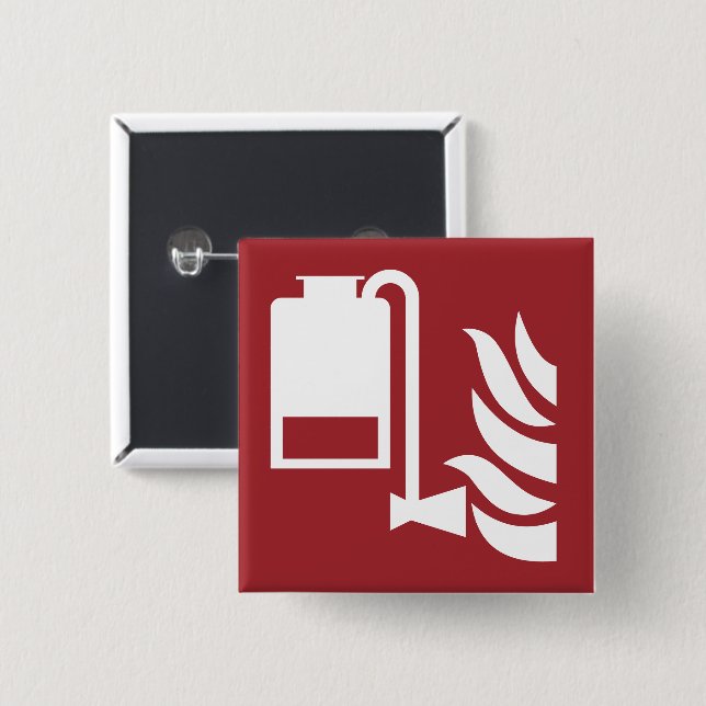 Bóton Quadrado 5.08cm Sinal de segurança da unidade do aplicador de espu (Frente & Verso)