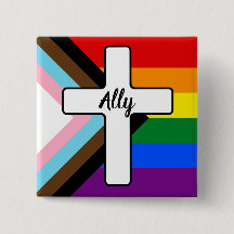 Sinalizador Ally do Orgulho do Rainbow Cross Progr
