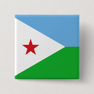 Bóton Quadrado 5.08cm Sinalizador Djibouti