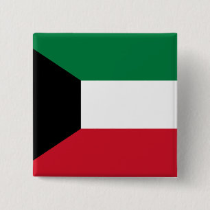 Bóton Quadrado 5.08cm Sinalizador Kuwait