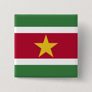 Bóton Quadrado 5.08cm Sinalizador Suriname
