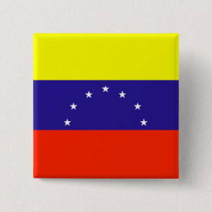 Bóton Quadrado 5.08cm Sinalizador Venezuela