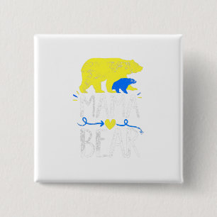 Bóton Quadrado 5.08cm Síndrome De Mama Bear Down Sensibilização Para As