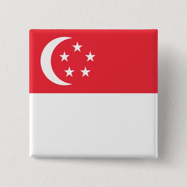Bóton Quadrado 5.08cm singapore (Frente)