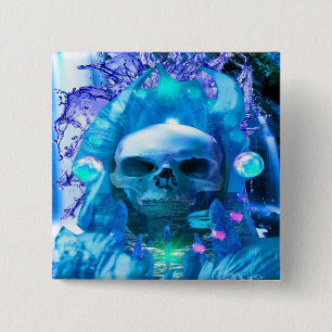 Bóton Quadrado 5.08cm Skull Magika