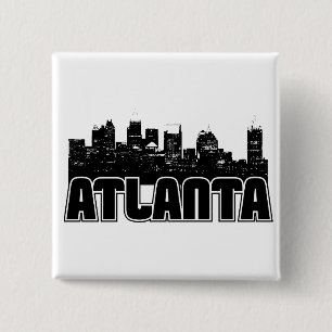 Bóton Quadrado 5.08cm Skyline de Atlanta