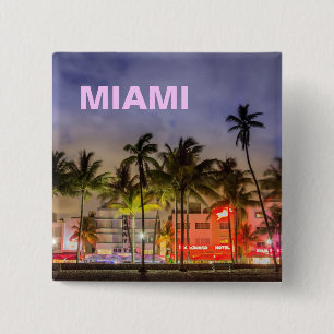 BÓTON QUADRADO 5.08CM SKYLINE DE MIAMI