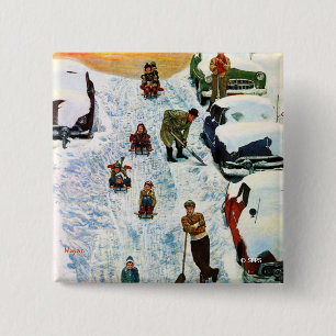 Bóton Quadrado 5.08cm Sledding e escavar para fora