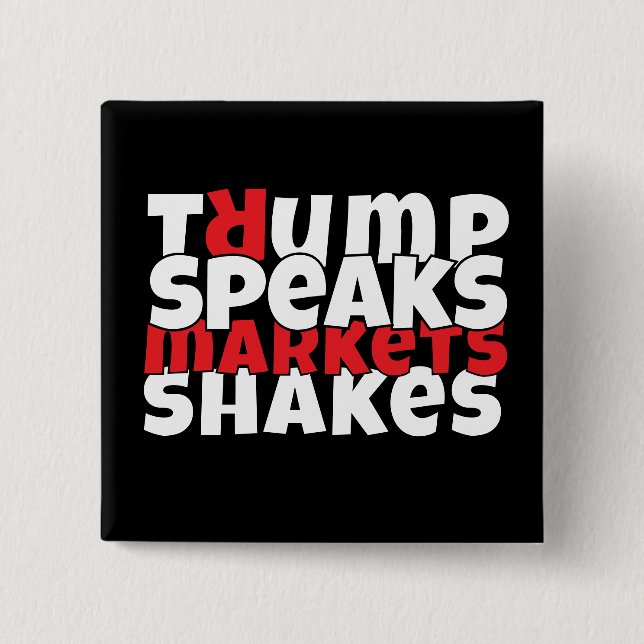 Bóton Quadrado 5.08cm Slogan do protesto anti-trump (Frente)