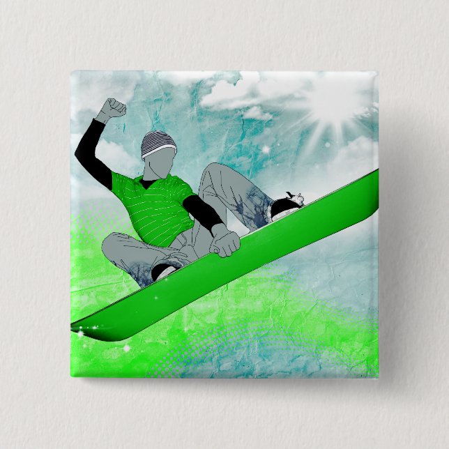 Bóton Quadrado 5.08cm snowcore. 1. (Frente)