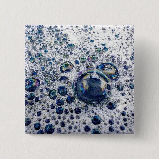 Bóton Quadrado 5.08cm Soap Suds (Frente)