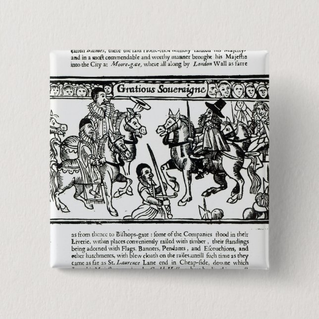 Bóton Quadrado 5.08cm Soberano gracioso, c.1631 (Frente)
