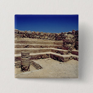 Bóton Quadrado 5.08cm Sobras das paredes da fortaleza, c.37-31 BC
