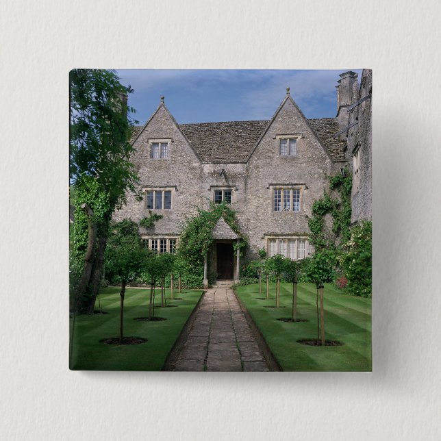 Bóton Quadrado 5.08cm Solar de Kelmscott (foto) (Frente)