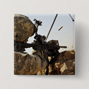 Bóton Quadrado 5.08cm soldado invade forças inimigas