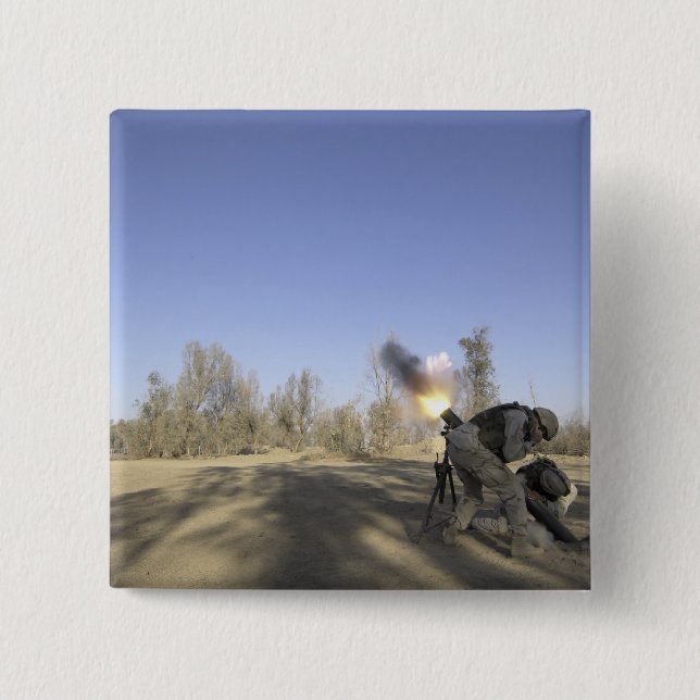 Bóton Quadrado 5.08cm soldados 2 (Frente)