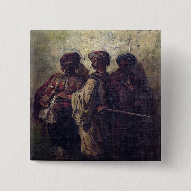 Bóton Quadrado 5.08cm Soldados búlgaros (Frente)