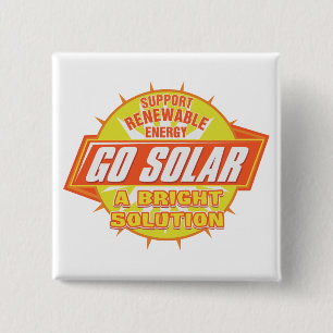 Bóton Quadrado 5.08cm Solução da energia solar