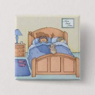 Bóton Quadrado 5.08cm Sombra de Hamster