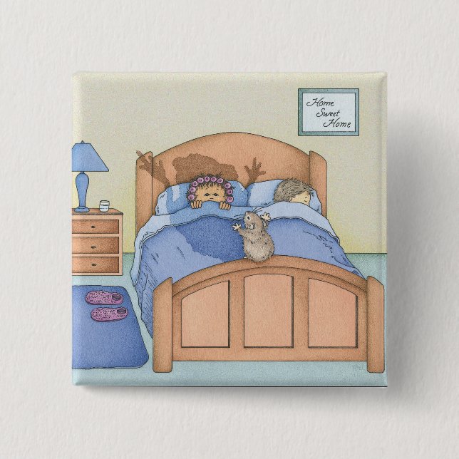 Bóton Quadrado 5.08cm Sombra de Hamster (Frente)