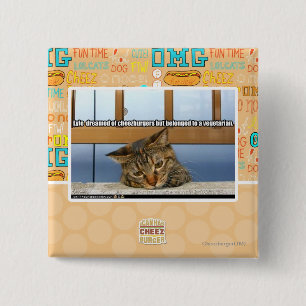 Bóton Quadrado 5.08cm Sonho de Cheesburgers