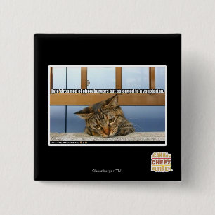 Bóton Quadrado 5.08cm Sonho de Cheesburgers