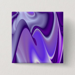 Bóton Quadrado 5.08cm Sonhos de Arco-Íris de Flor Roxo