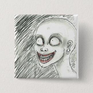 Bóton Quadrado 5.08cm Sorriso Branco