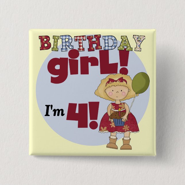 Bóton Quadrado 5.08cm Sou 4 t-shirts e presentes (Frente)