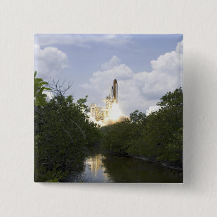 Bóton Quadrado 5.08cm Space Shuttle Atlantis tira 25