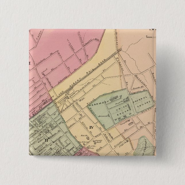 Bóton Quadrado 5.08cm Springfield (Frente)