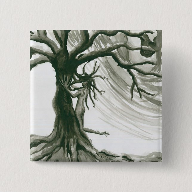 Bóton Quadrado 5.08cm Sprite da árvore - botão (Frente)