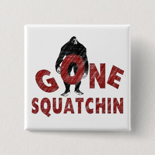 Bóton Quadrado 5.08cm Squatchin ido - estilo Squatcher do pastel